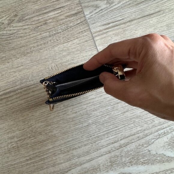 NWT - Coach Mini Skinny Id Card Case Wallet in multi blue pattern - Picture 3 of 4